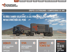 Tablet Screenshot of energiaperuana.com